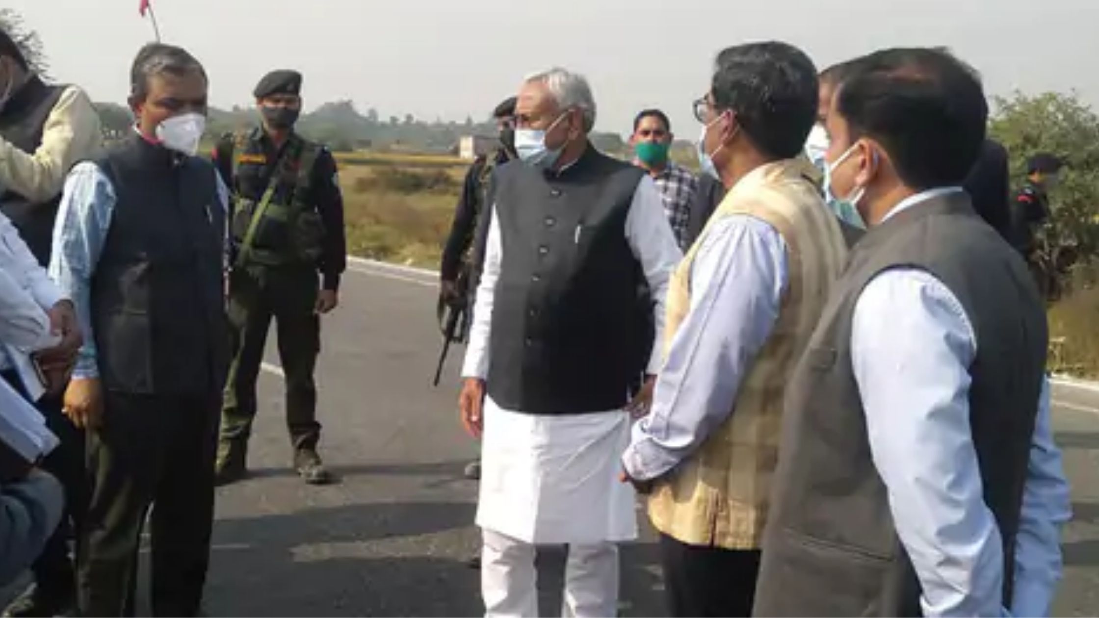 nitish kumar visited land for new bus stand of patna