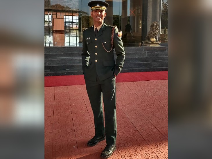 Himanshu Raj became lieutenant after passing out from IMA