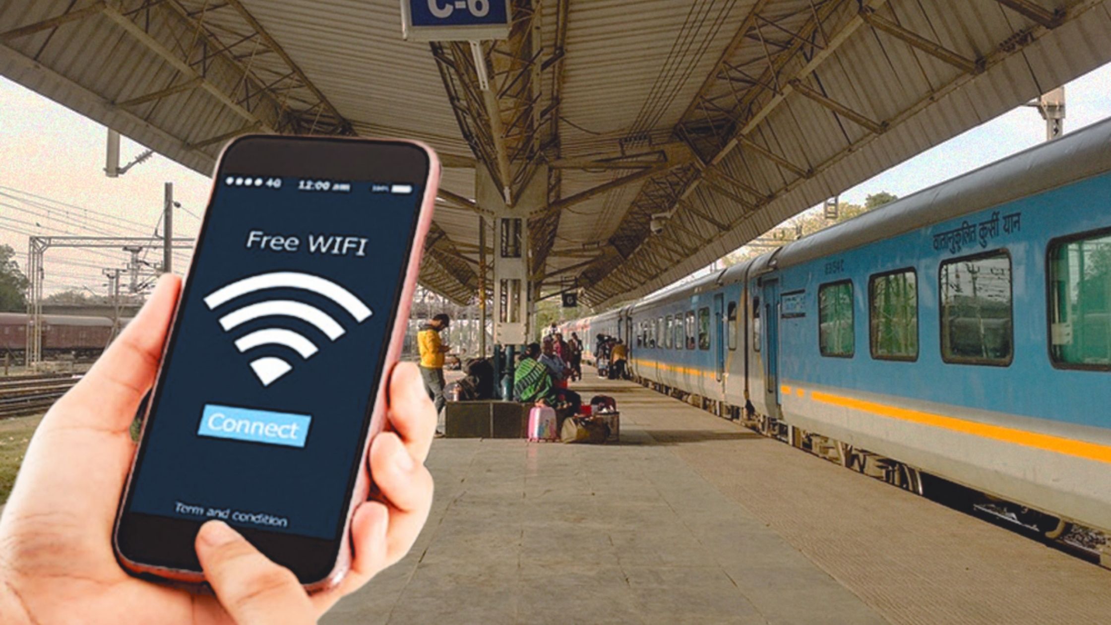 Passengers will get high speed internet facility at 405 stations including major stations of Bihar