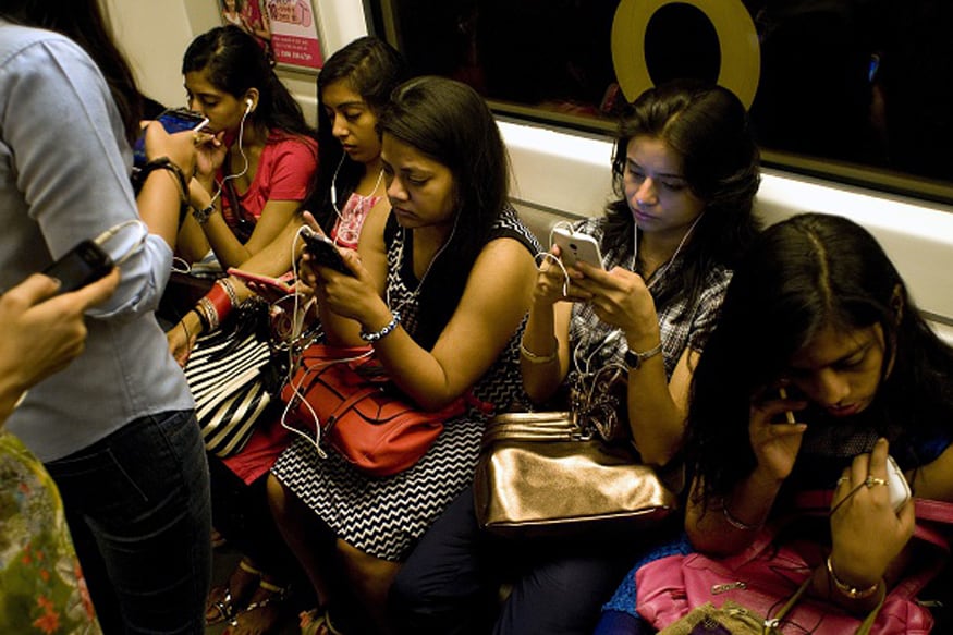 Use of mobile phone while traveling in train