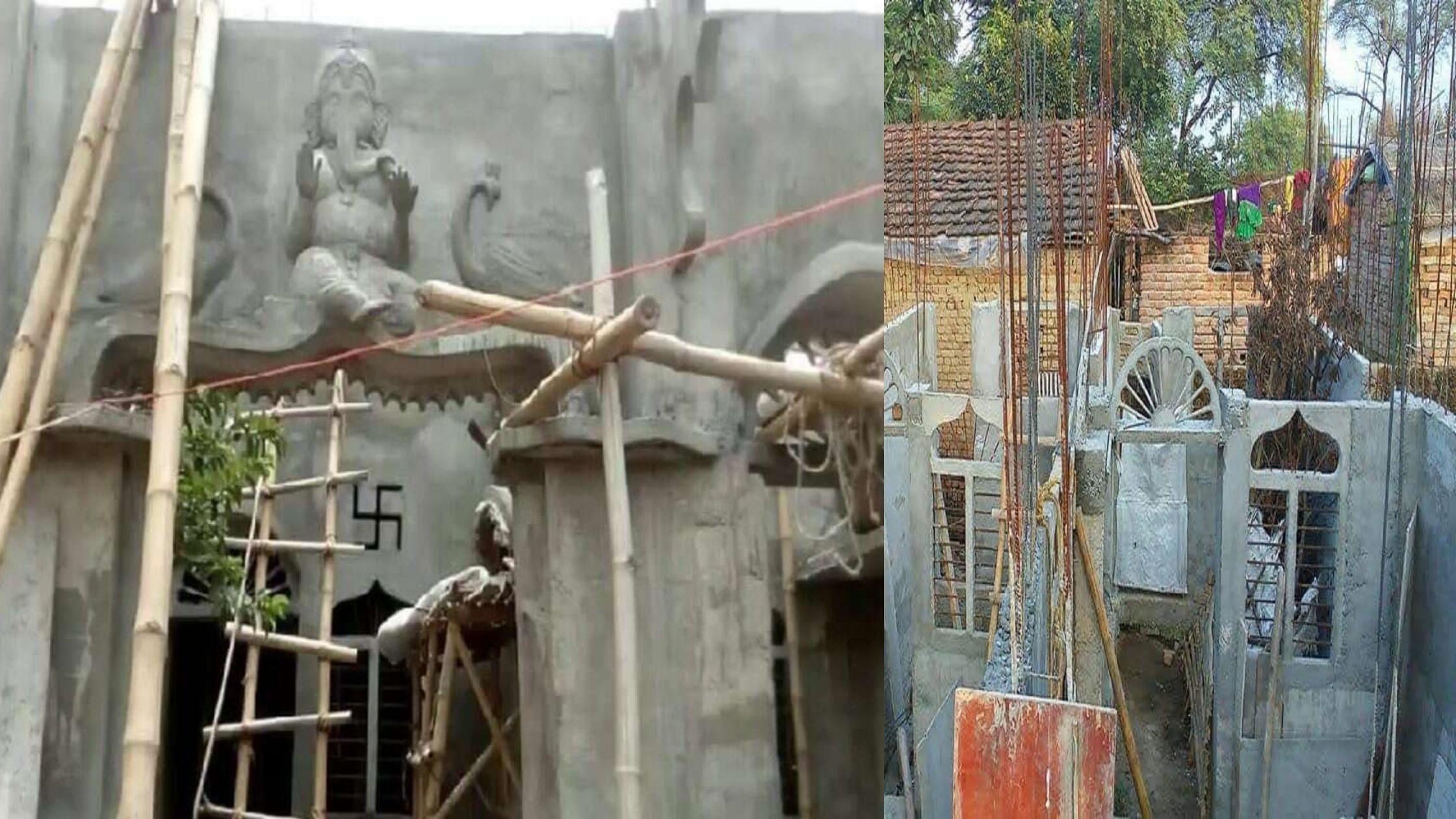 Bihar carpenter built a house with cement and sand