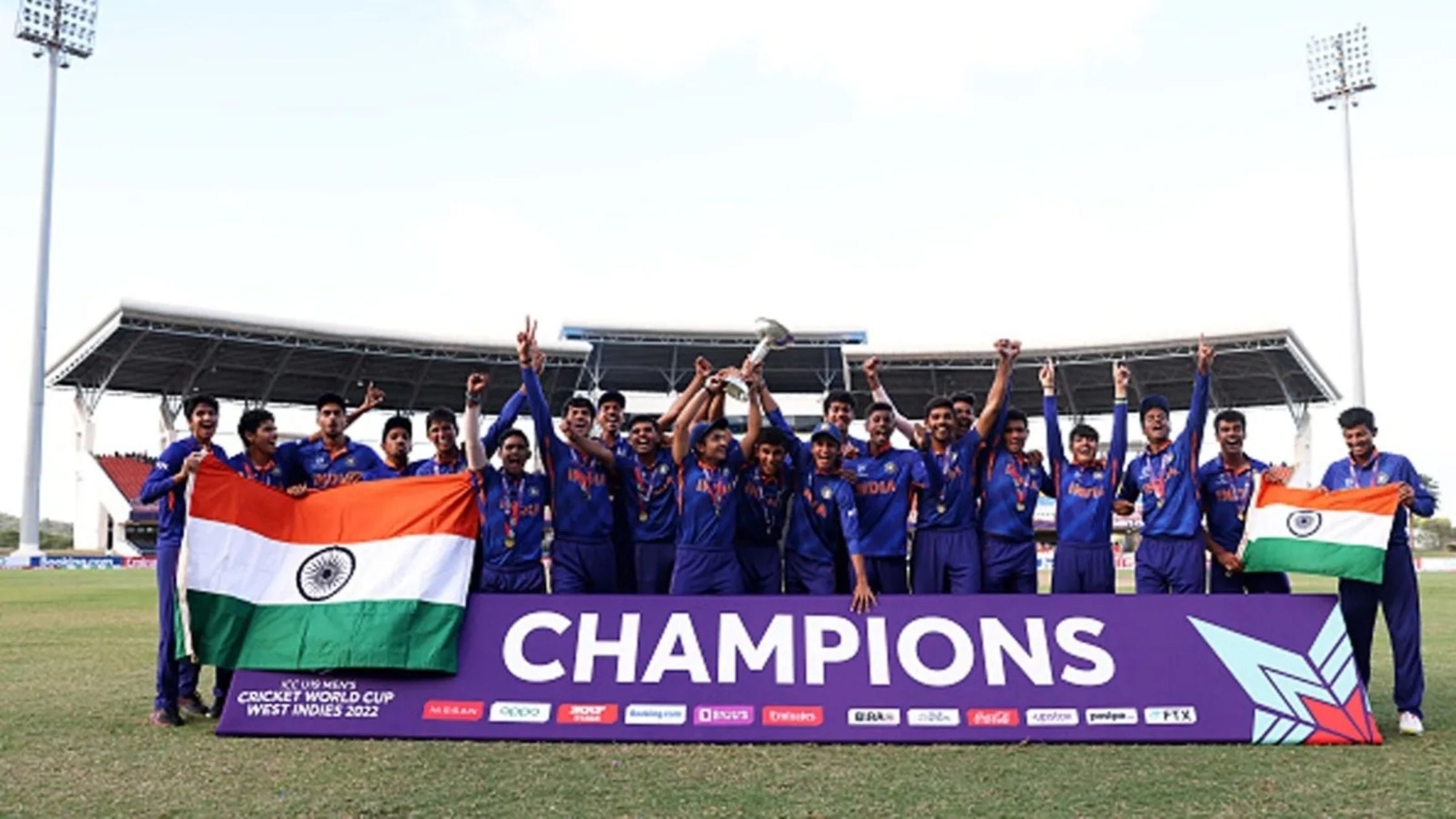 India became champion for the 5th time u19 worldcup