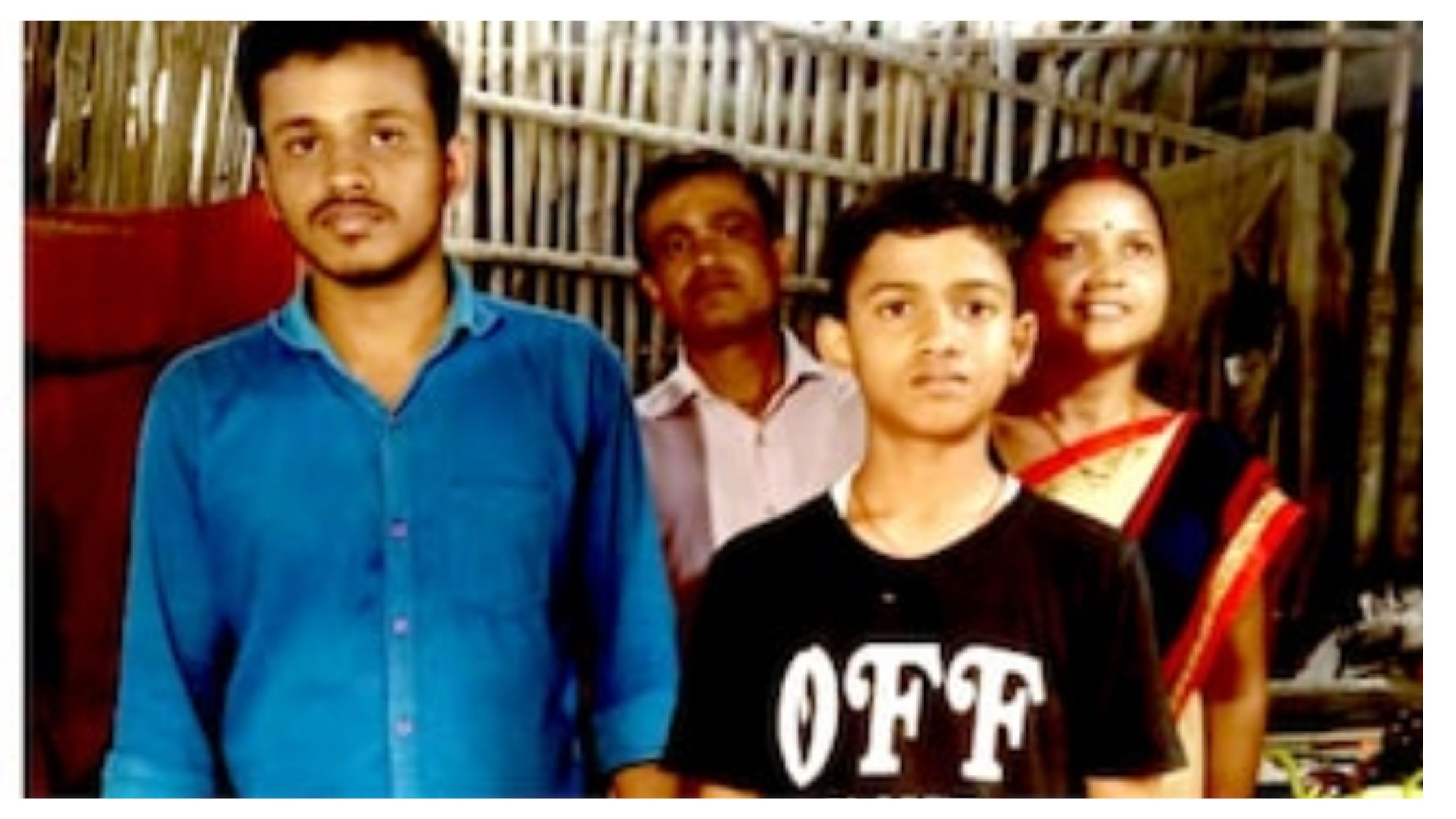 Bihar Board Inter Commerce Topper Ankit with his family