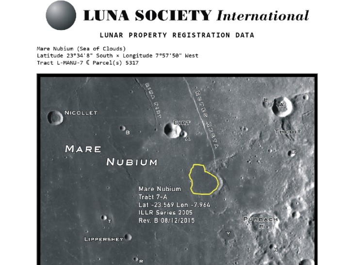 Registered land as seen in the documents of Luna Society International