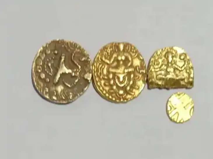 a woman found three ancient gold coins in the field on March 20