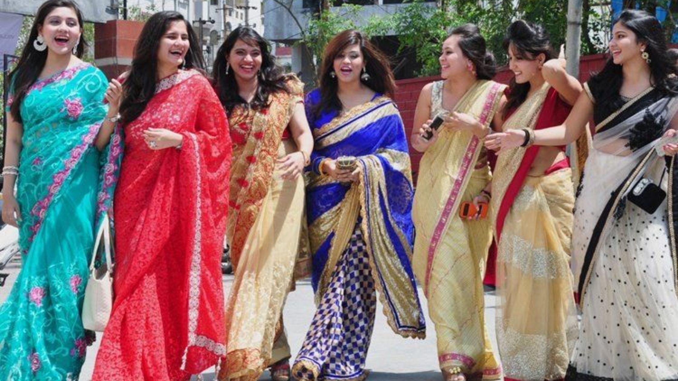 Bihar is the first state in the country where saris are the most preferred dress of women.