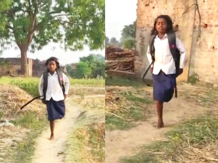 A video of Divyang student Seema went viral on social media