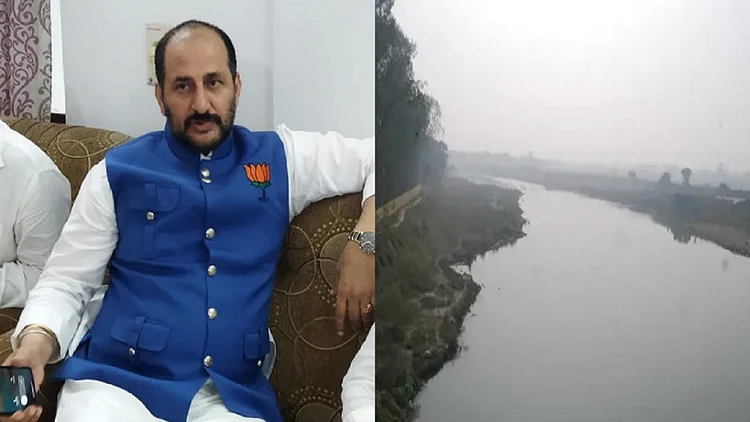 Minister Neeraj Bablu gave a statement regarding Saura river at Purnia Circuit House