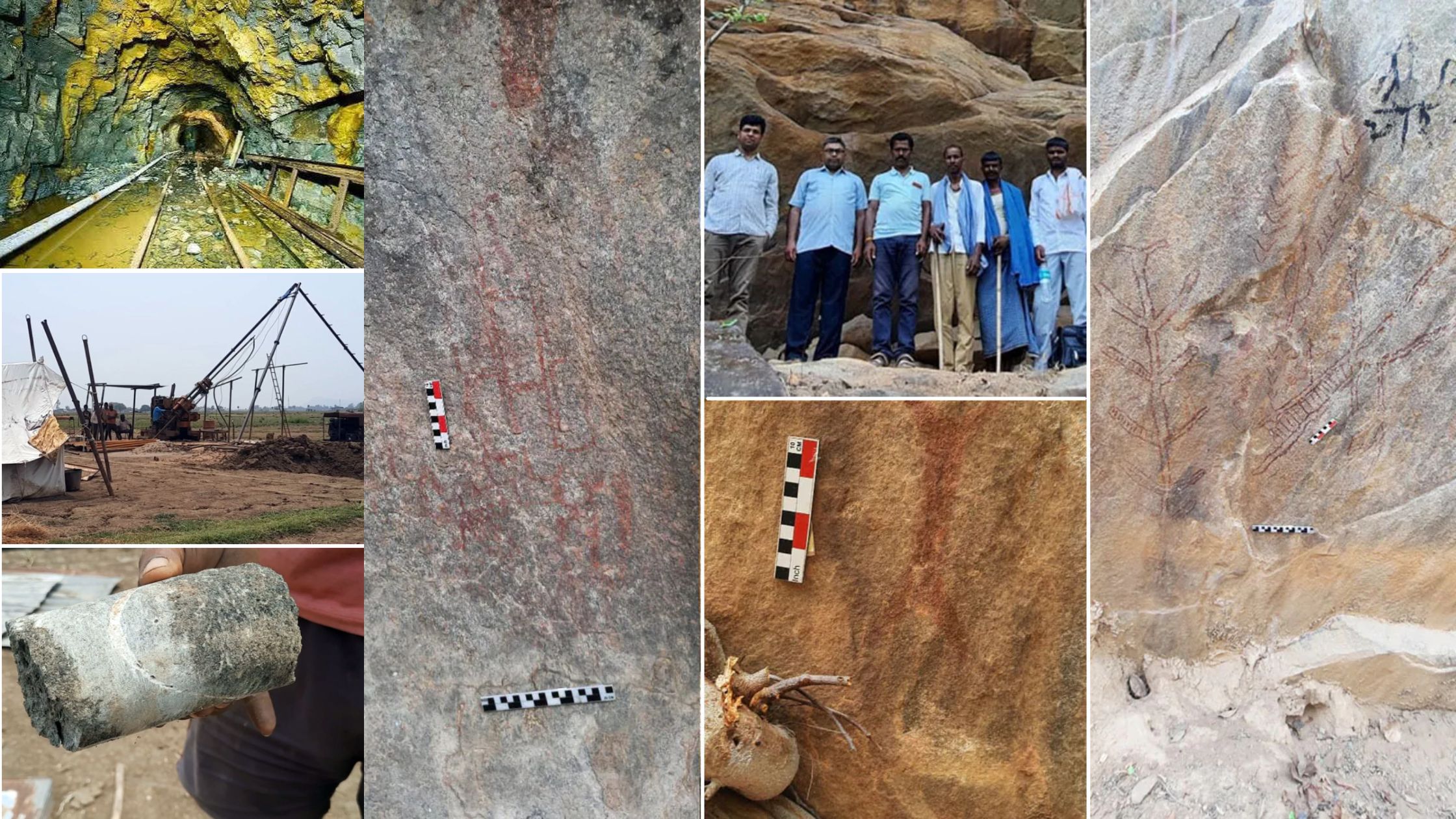 ROCK PAINTINGS FROM NEOLITHIC CHALCOLITHIC AND PRE MEDIEVAL HAVE BEEN FOUND IN GIDHESHWAR HILLS