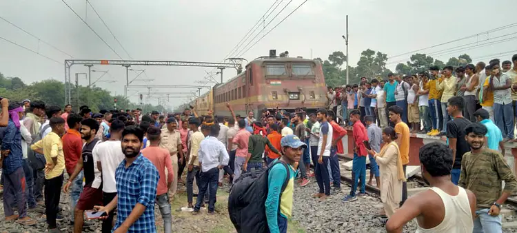 Train operation most affected due to protest against Agneepath scheme