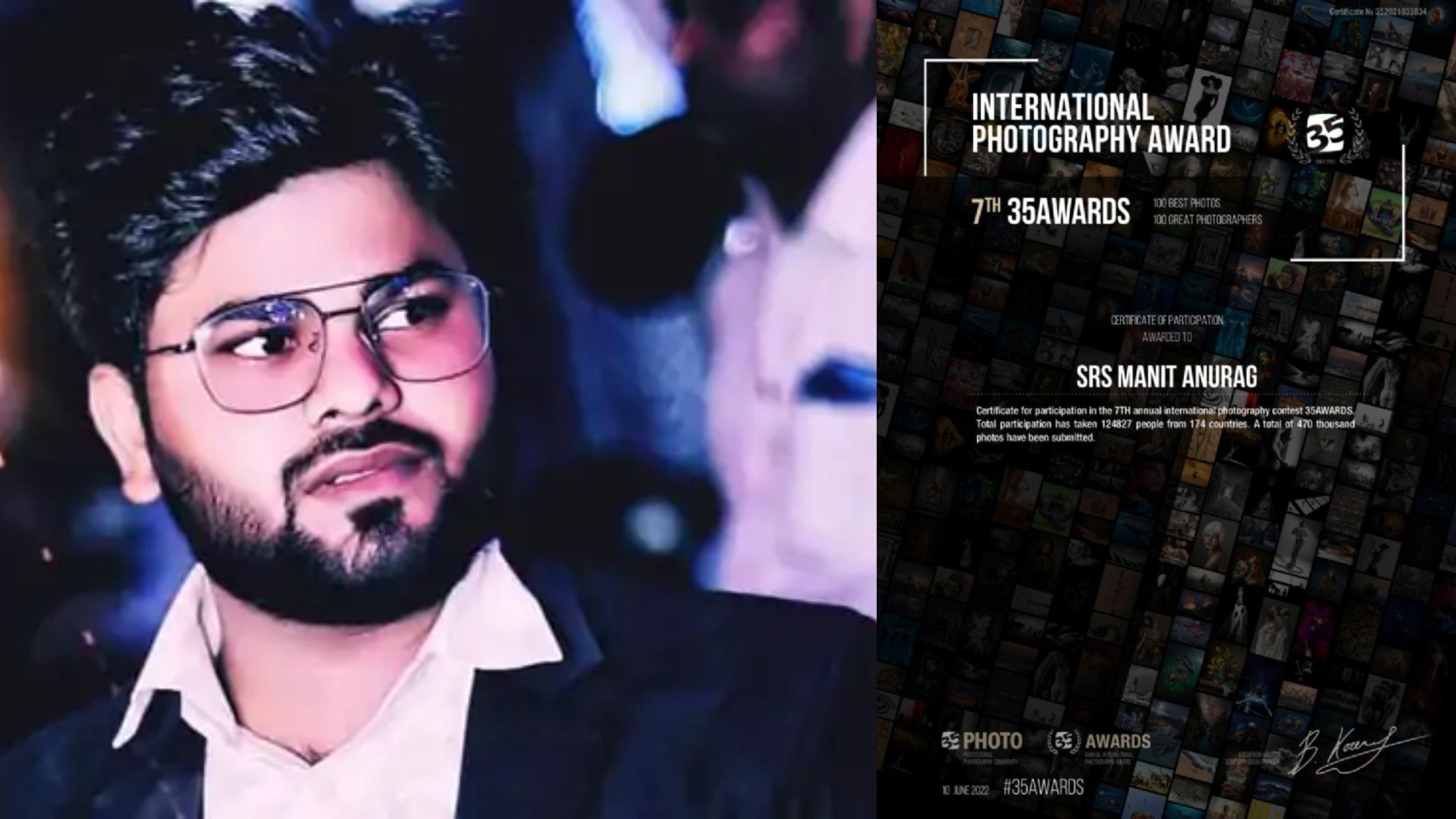 anurag got 7th 35 international photography awards
