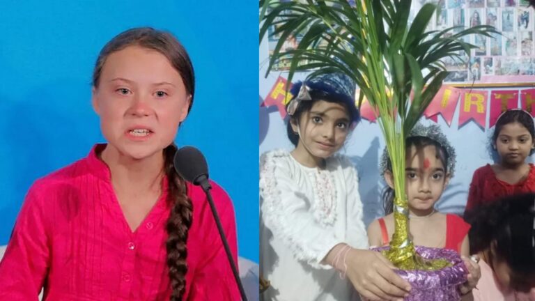 मिलिए बिहार की 7 साल की ‘ग्रेटा थनबर्ग’ से, पर्यावरण से इतना प्रेम की गिफ्ट करती है पौधे