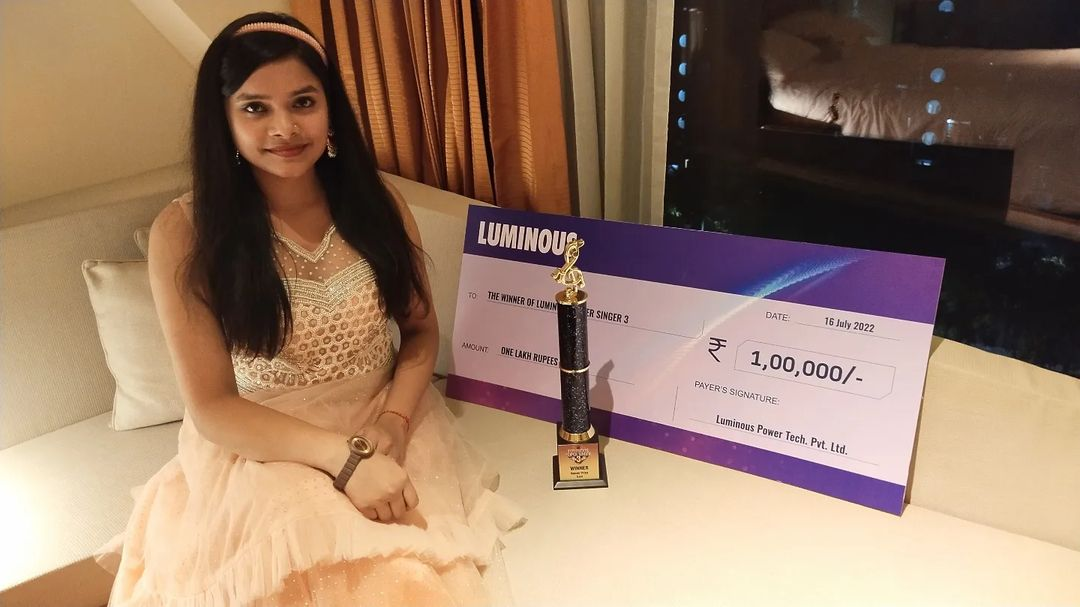 15 year old Honey Priya won the title of Luminous Super Singer Competition