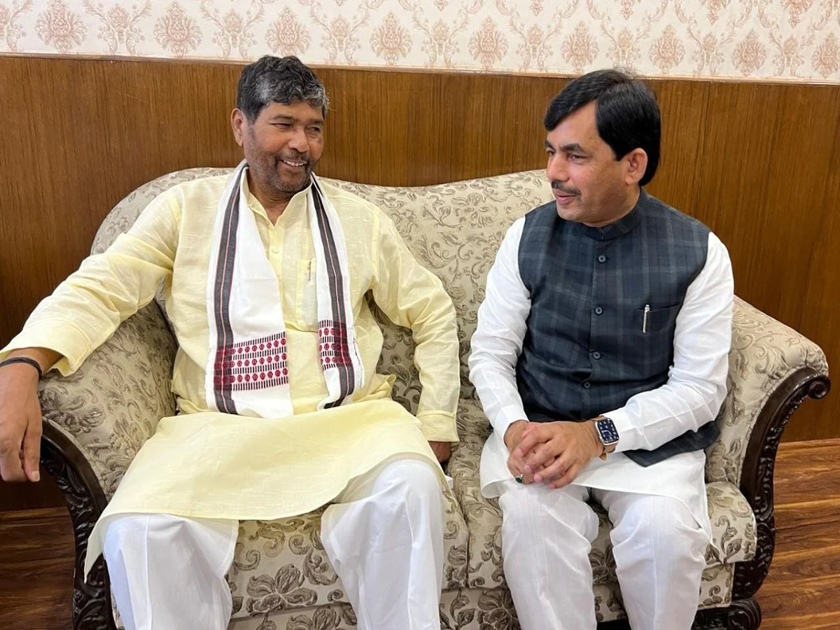 Bihar Industries Minister Pashupati Paras meeting Union Minister Pashupati Kumar Paras in Delhi