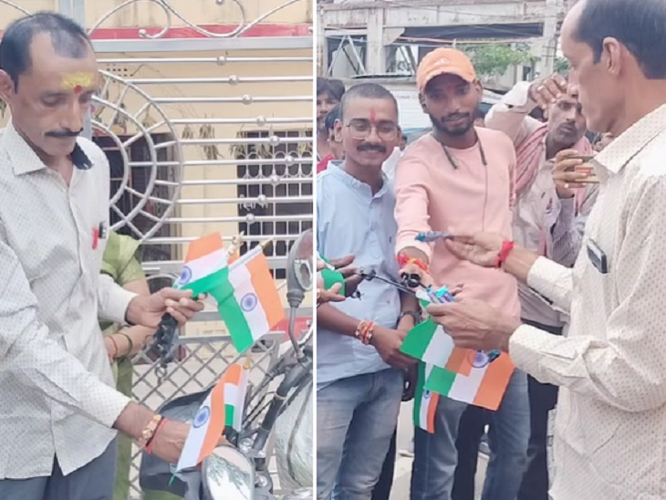 More than 2000 tricolor flag distributed