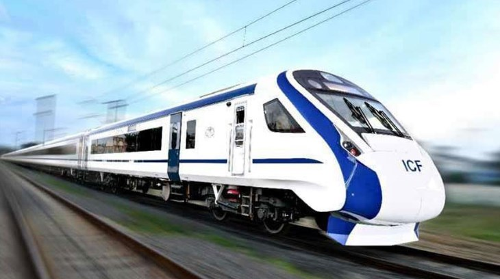 Vande Bharat train ran on the track at a speed of 180 kmph in trial running