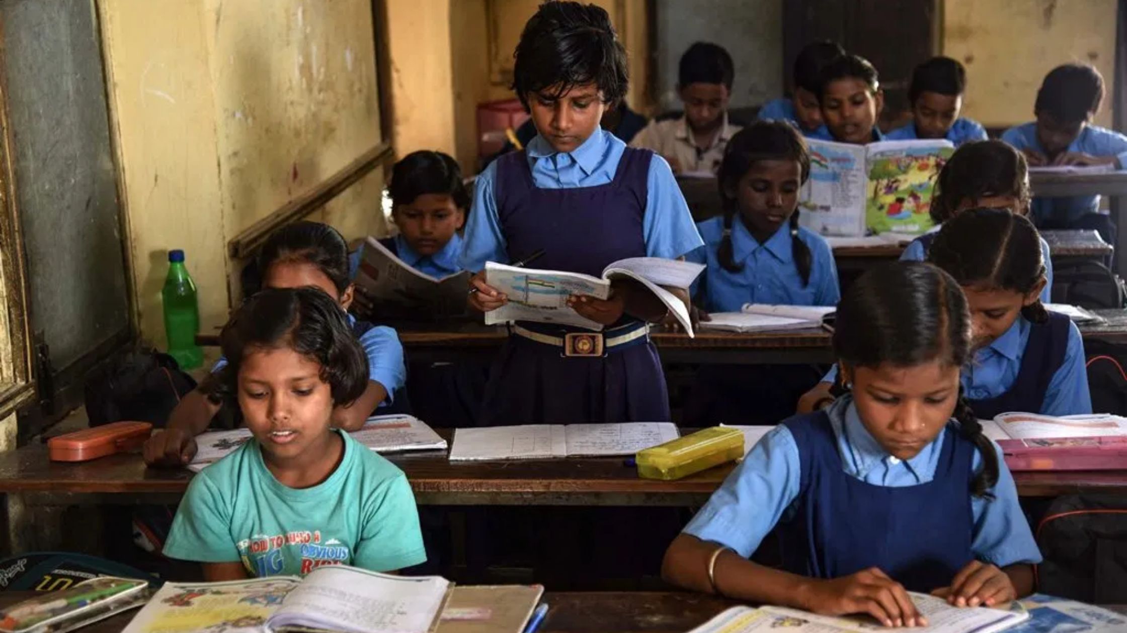 students have not got books in government schools of bihar but exam schedule released