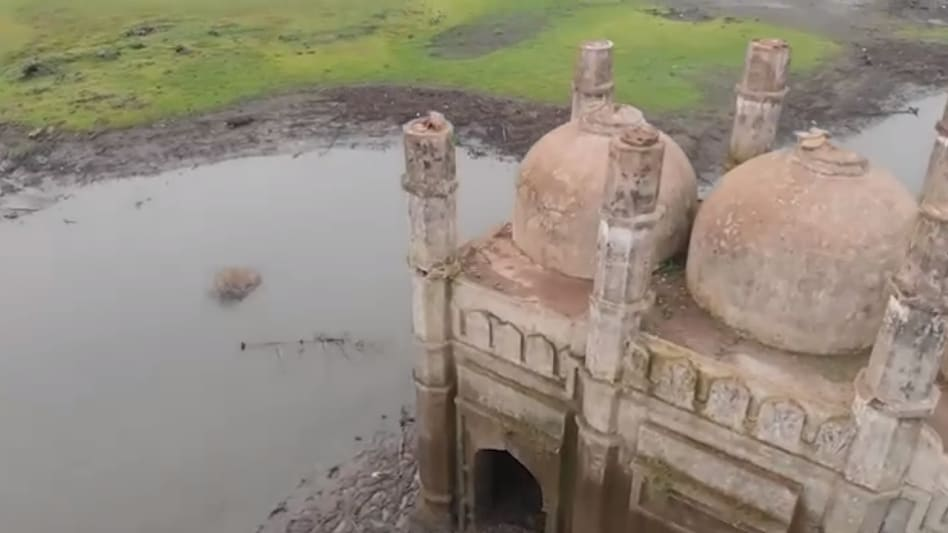 A mosque found submerged in water for three decades in Nawada Bihar