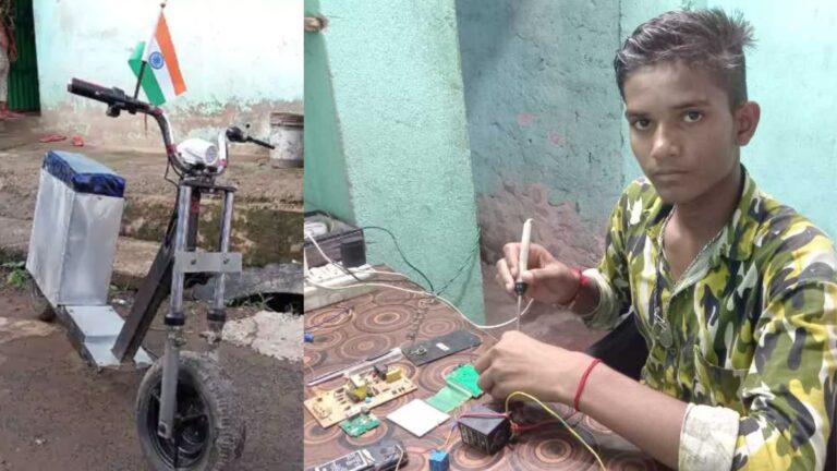 बिहार में 16 साल के लड़के ने कबाड़ से बनाई इलेक्ट्रिक बाइक, लोग कहते थे पागल अब करते है तारीफ