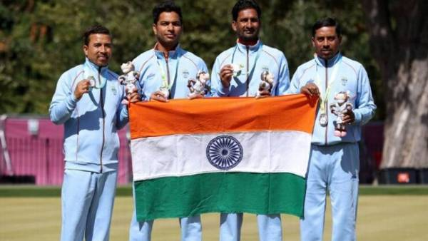 Chandan Kumar Singh of Munger district of Bihar brought laurels to the country by winning Lawn Bowls Silver Medal.