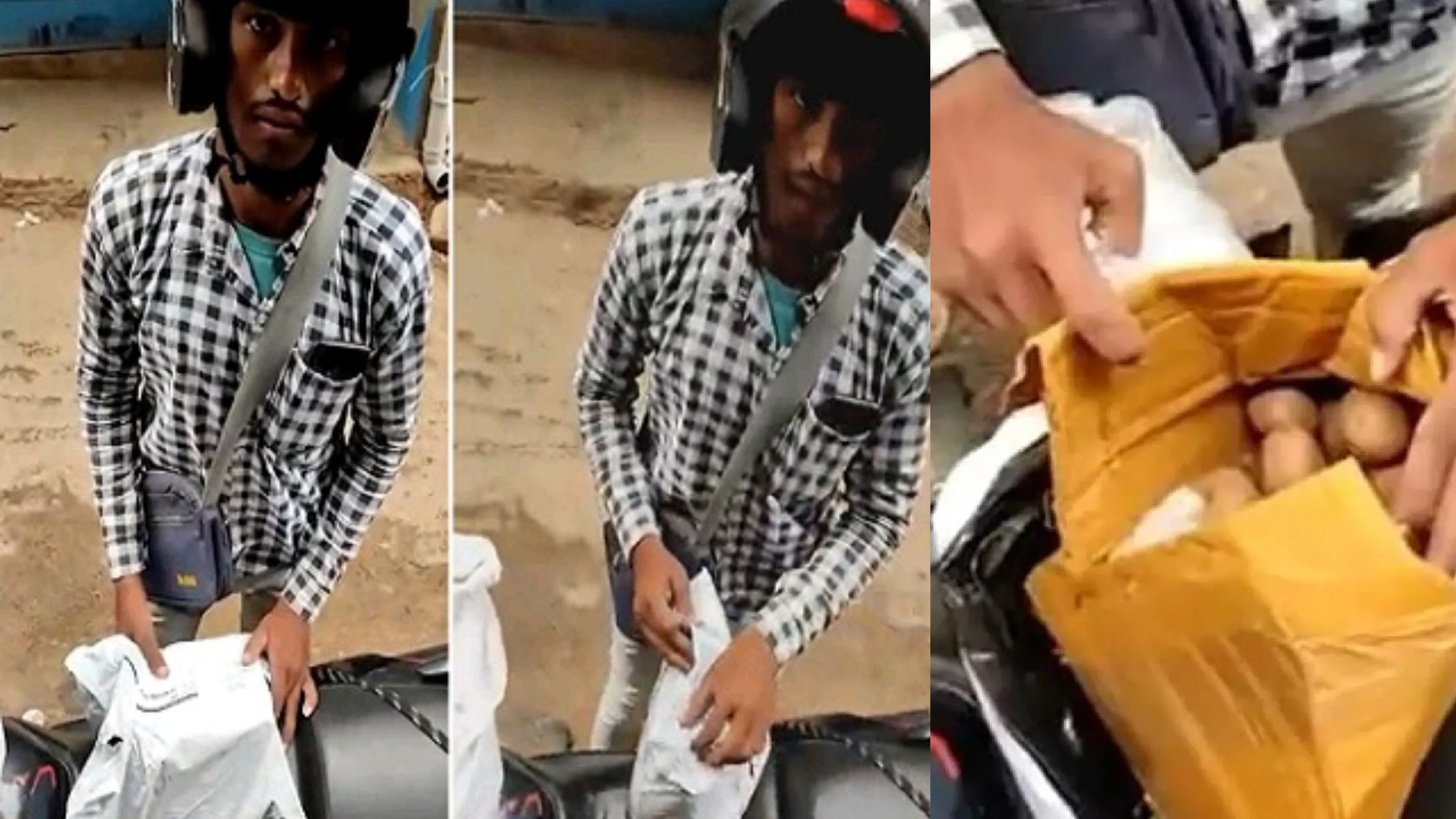 Delivery boy arrived with potatoes instead of drones