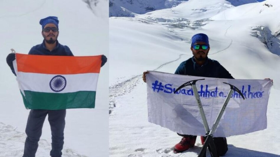 Nandan Choubey of Buxar created a world record by conquering two high peaks