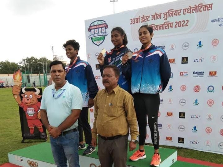 Nishi Kumar won the gold medal while playing for Bihar in the East Zone Athletic Championship