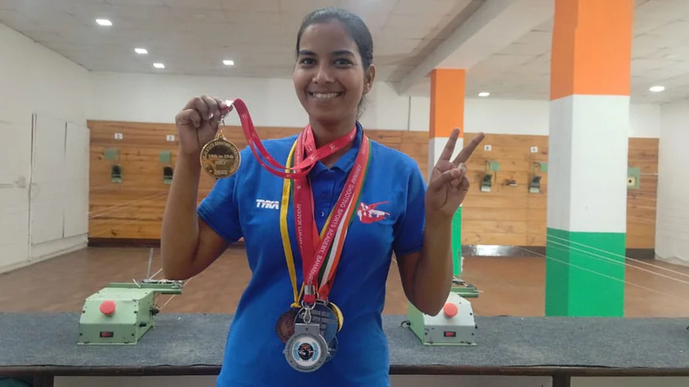 Shashi Pandey of Bihar won gold medal in shooting championship