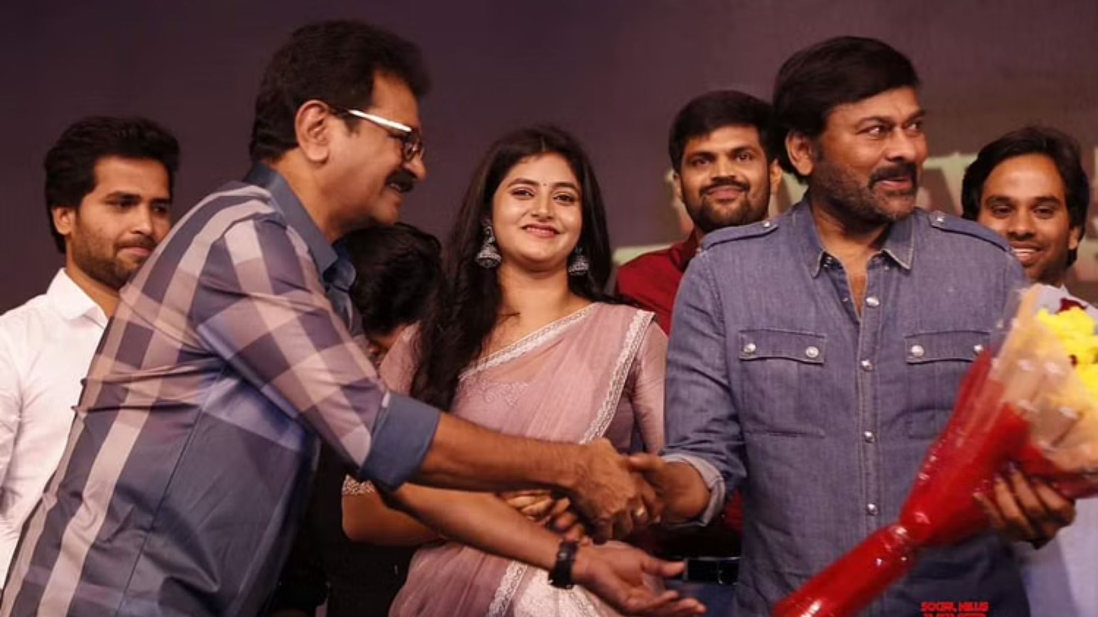 Superstar Chiranjeevi promoted Sanchitas first South Indian film