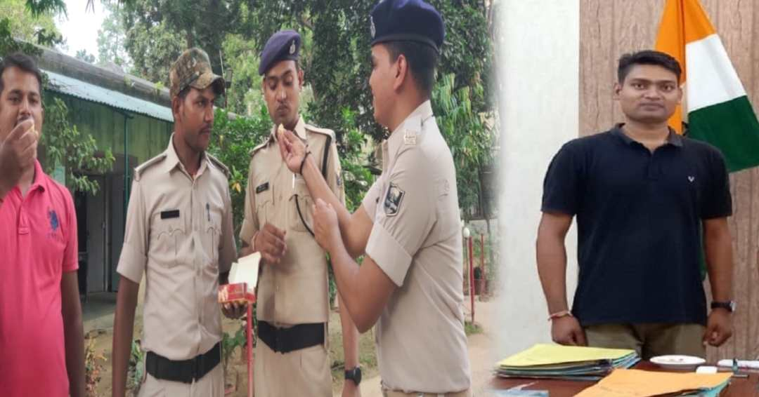 Vinay Kumar, a resident of Nalanda, who is posted as a constable in Bhagalpur and has now succeeded in becoming an officer in the forest department.