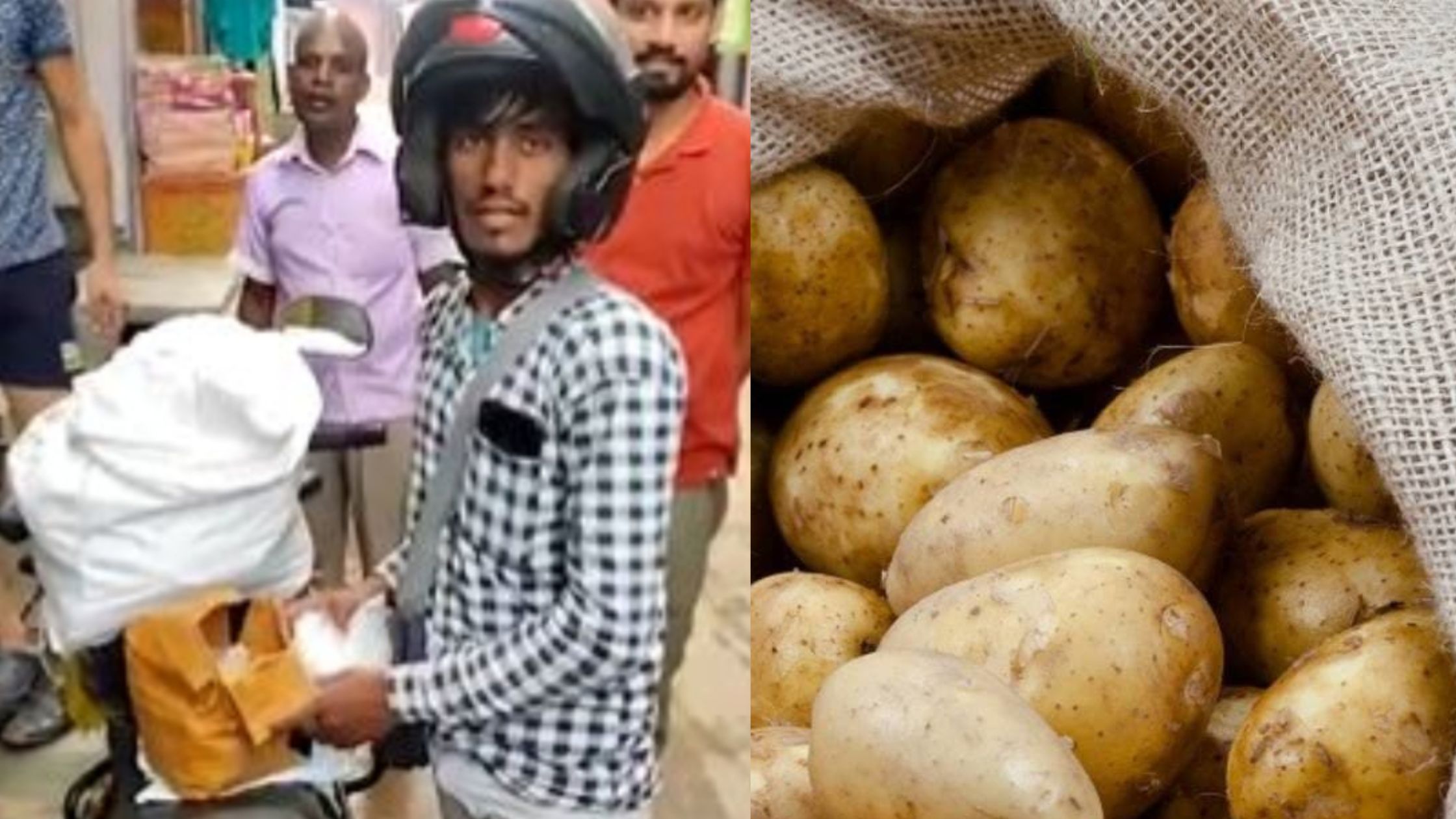 potato came instead of drone in online shopping
