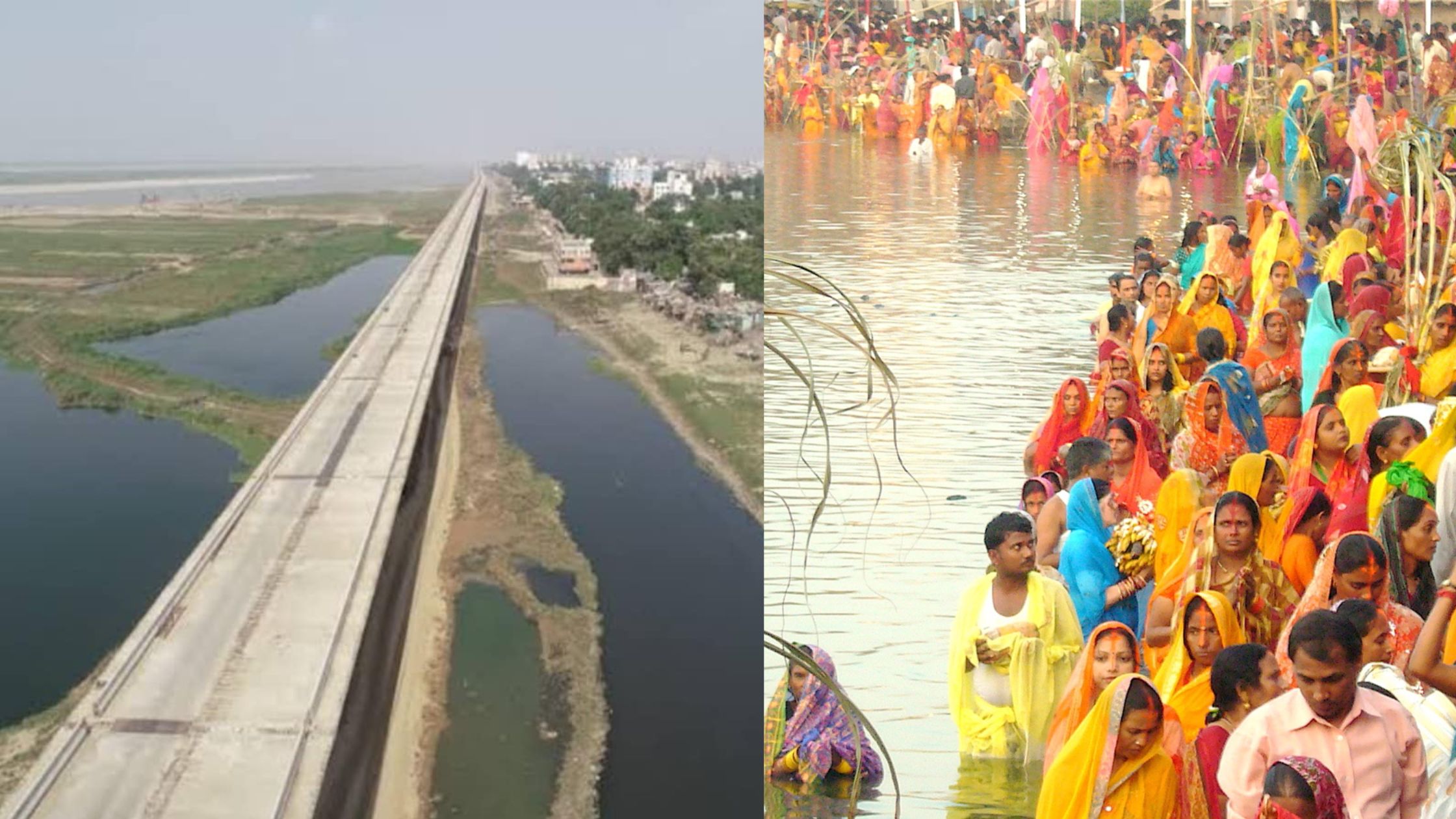 Patna Marine Drive becomes the center of attraction for Chhath Vratis