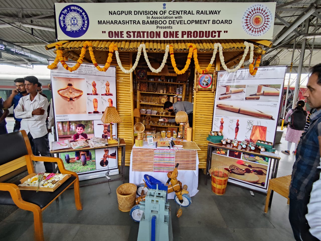 Stalls also set up at many railway stations