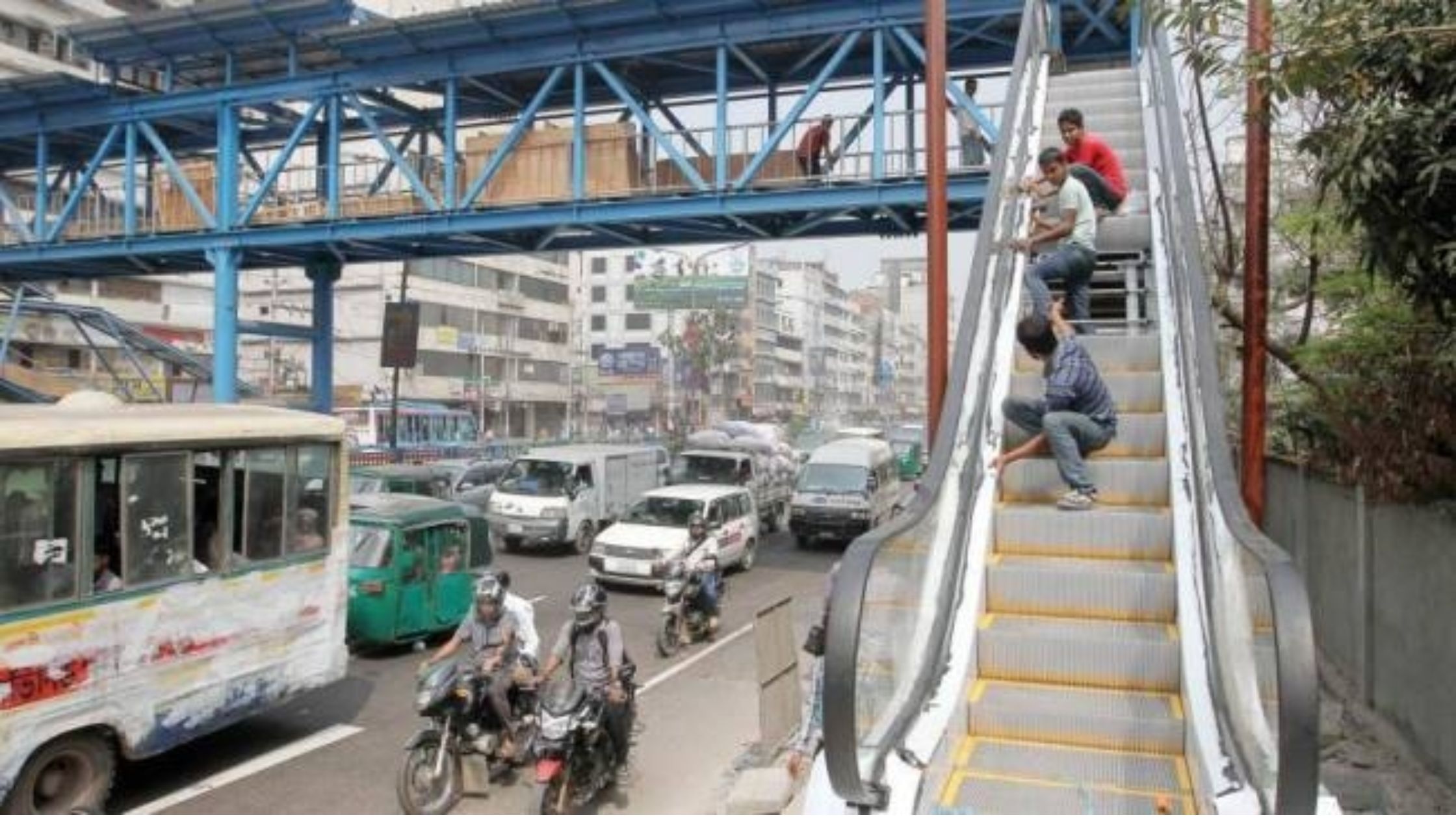 Such foot overbridge construction being done for the first time in Bihar