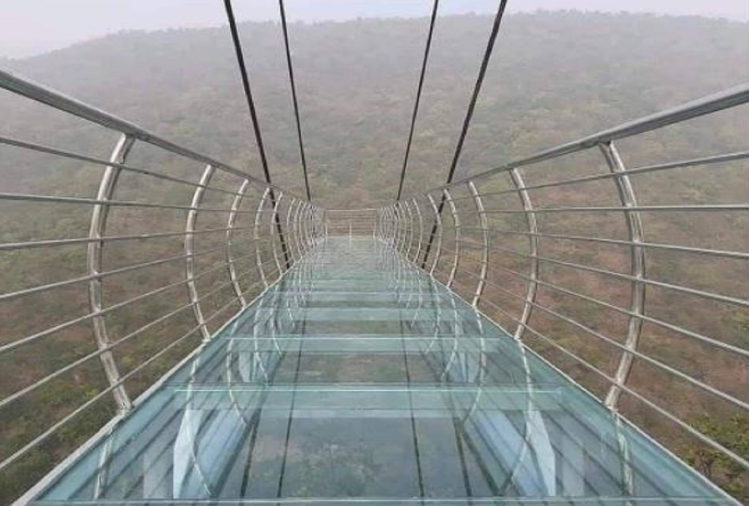 sky walk glass bridge rajgir